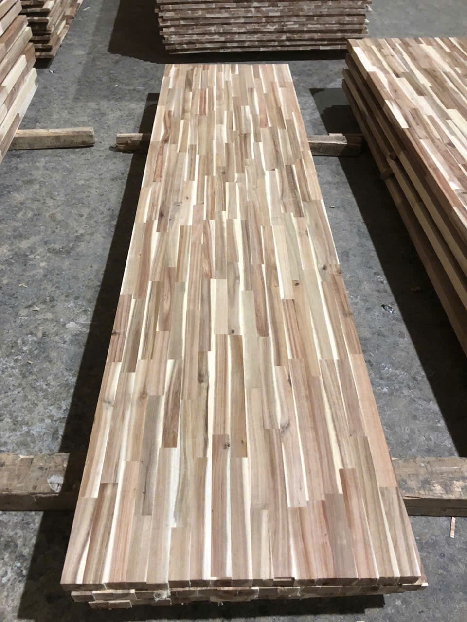 Finger-Joint Panel — Acacia & Rubberwood