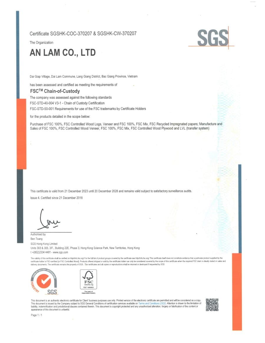 FSC Chain-of-Custody