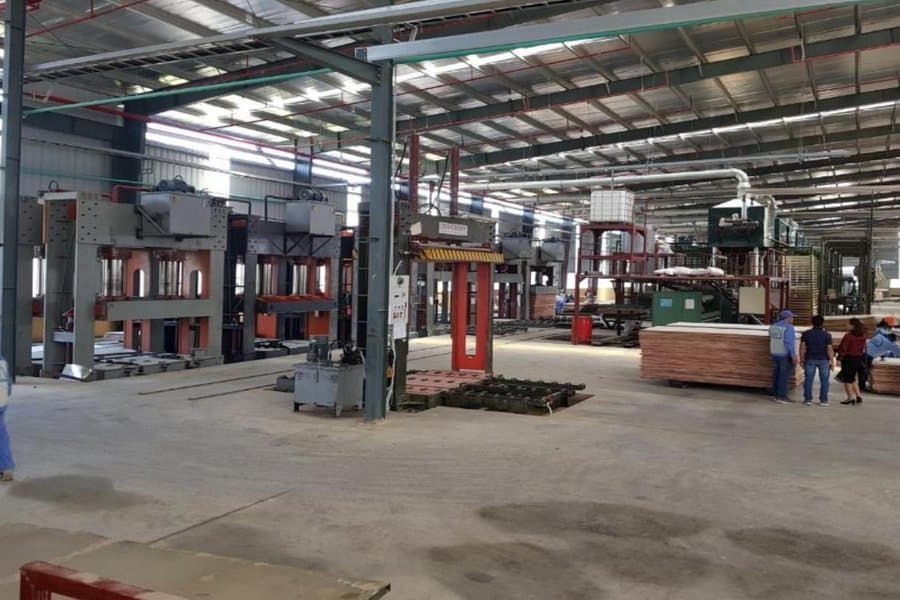 Hot press line at LELOI factory