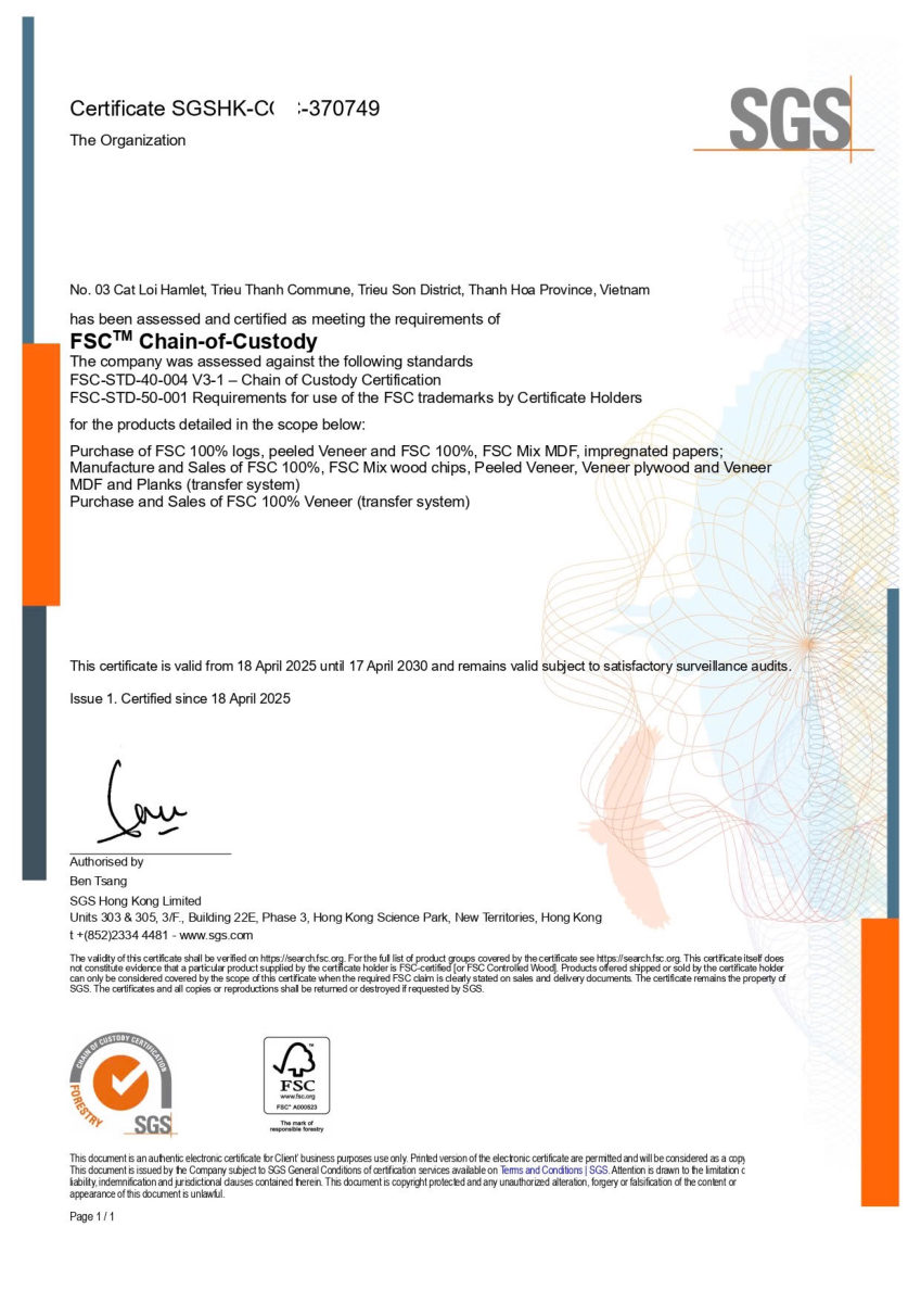FSC Chain-of-Custody