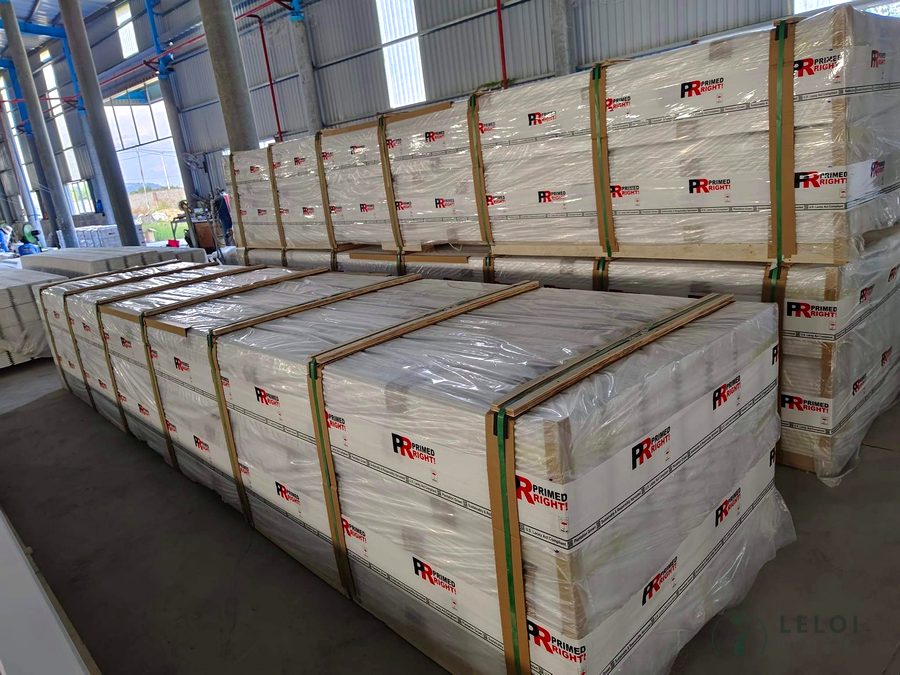 Packing & labelling — LELOI primed moulding, Vietnam 1