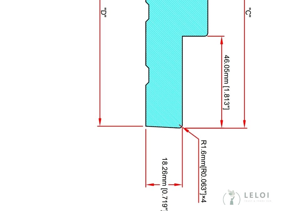 Dimension checks — LELOI primed moulding, Vietnam 4